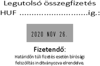 Printer 55 Dátumbélyegző