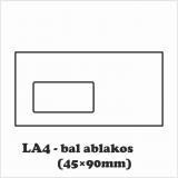 LA4 bal ablakos boríték