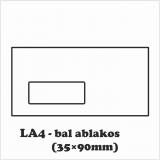 LA4 bal ablakos boríték