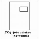 TC4 jobb ablakos boríték