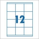 Etikett 70x67,7 mm 12 címke/lap