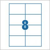Etikett 105x74 mm 8 címke/lap